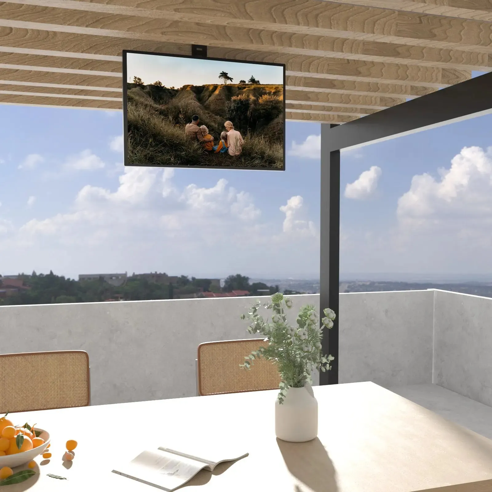 PUTORSEN 13-35" Office Cubicle monitor mount, height-adjustable VESA mount