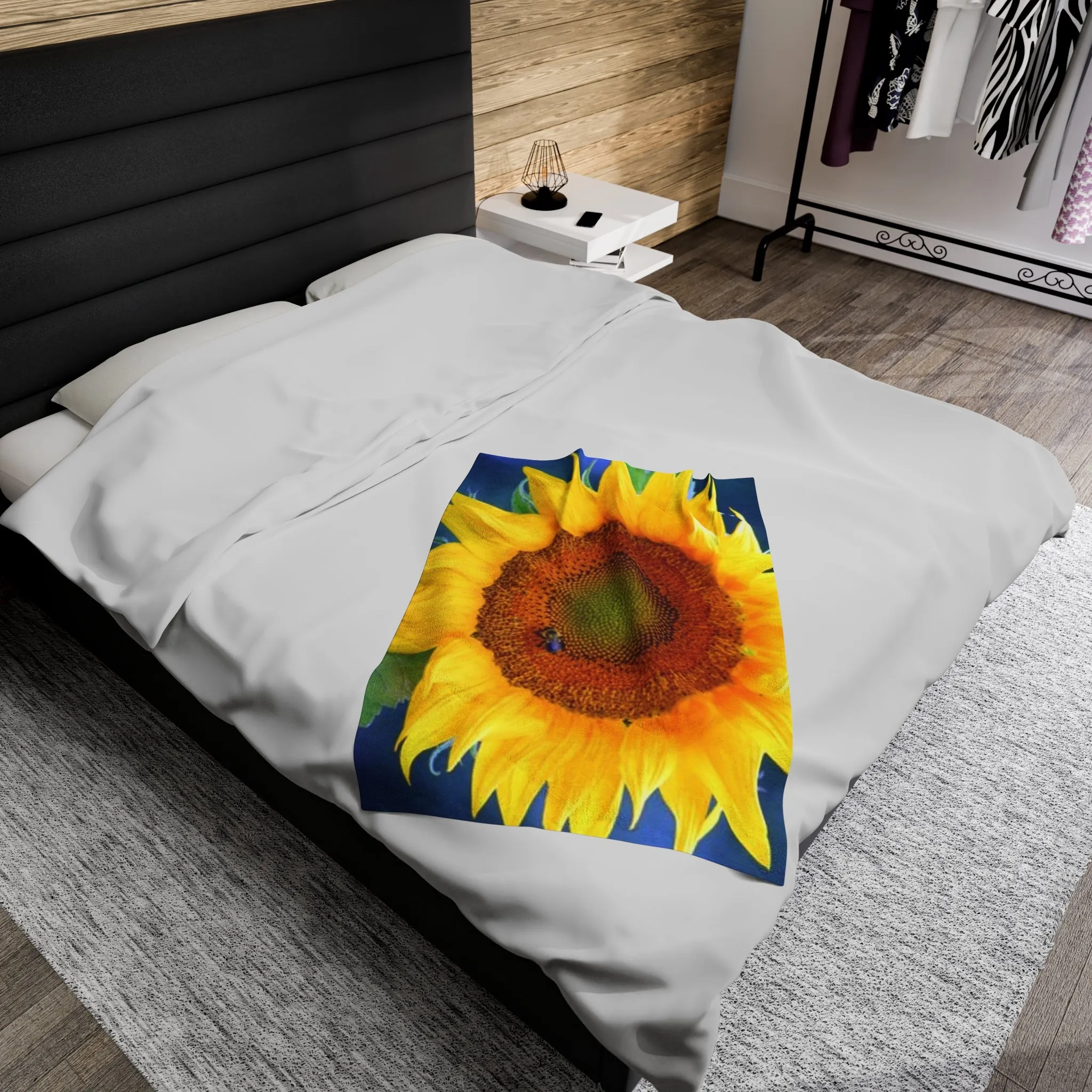 "Bee Sunny" Photographic, UltraPlush Blanket - 3 Size Options