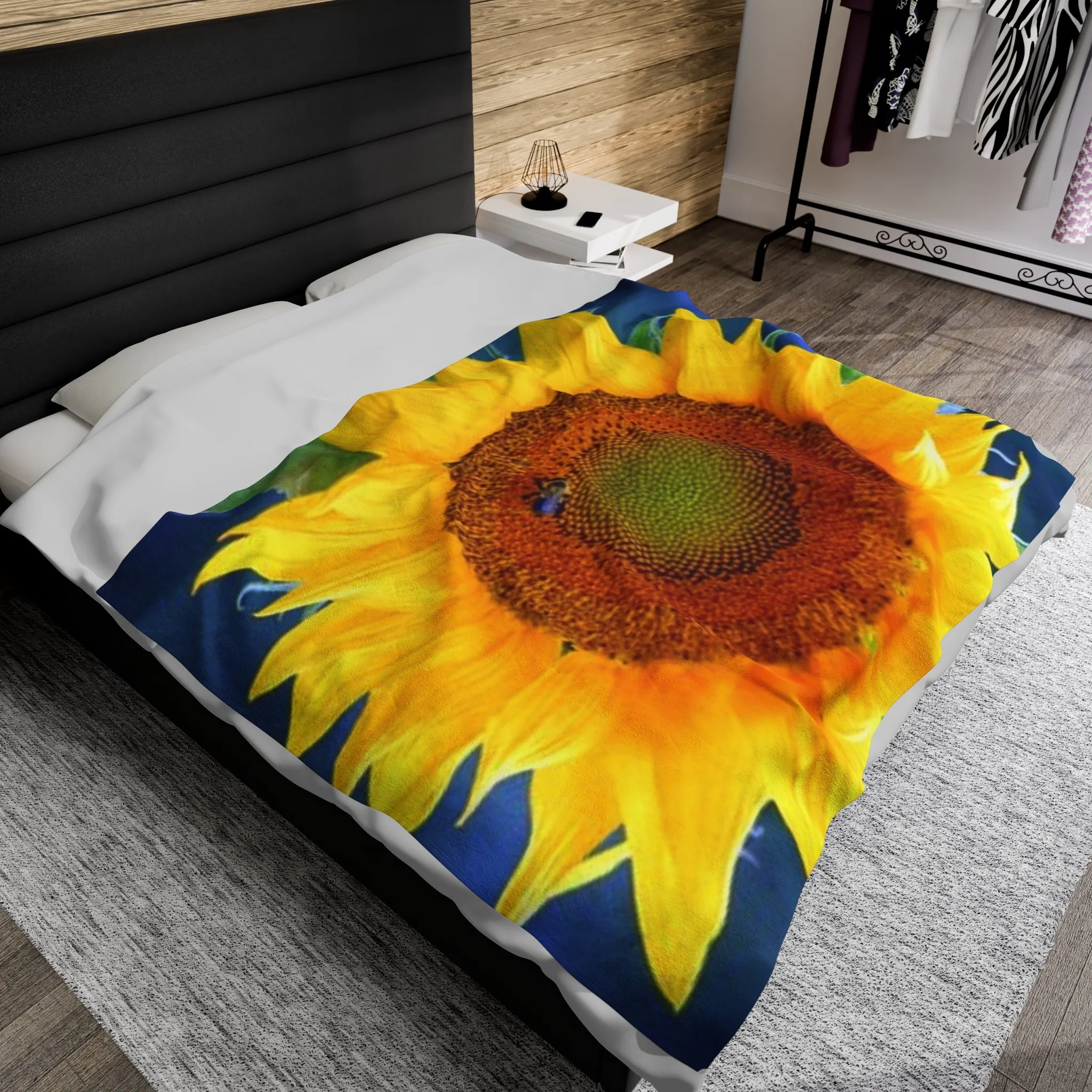 "Bee Sunny" Photographic, UltraPlush Blanket - 3 Size Options