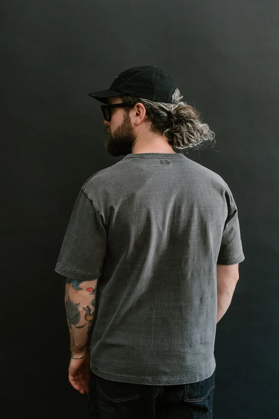 "Stand Wheel" Heavyweight Pocket Tee - Sumikuro