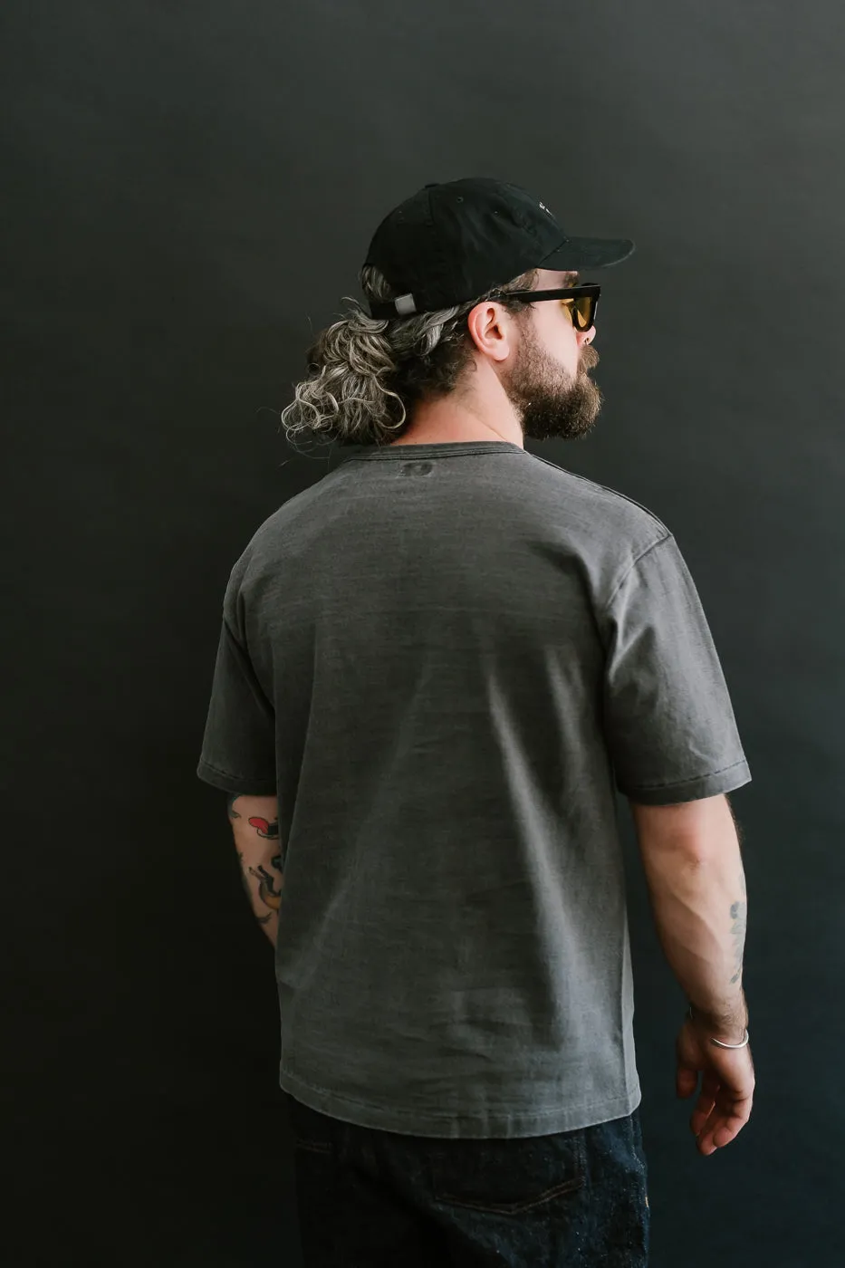 "Stand Wheel" Heavyweight Pocket Tee - Sumikuro