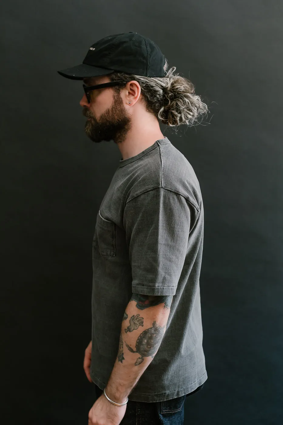 "Stand Wheel" Heavyweight Pocket Tee - Sumikuro
