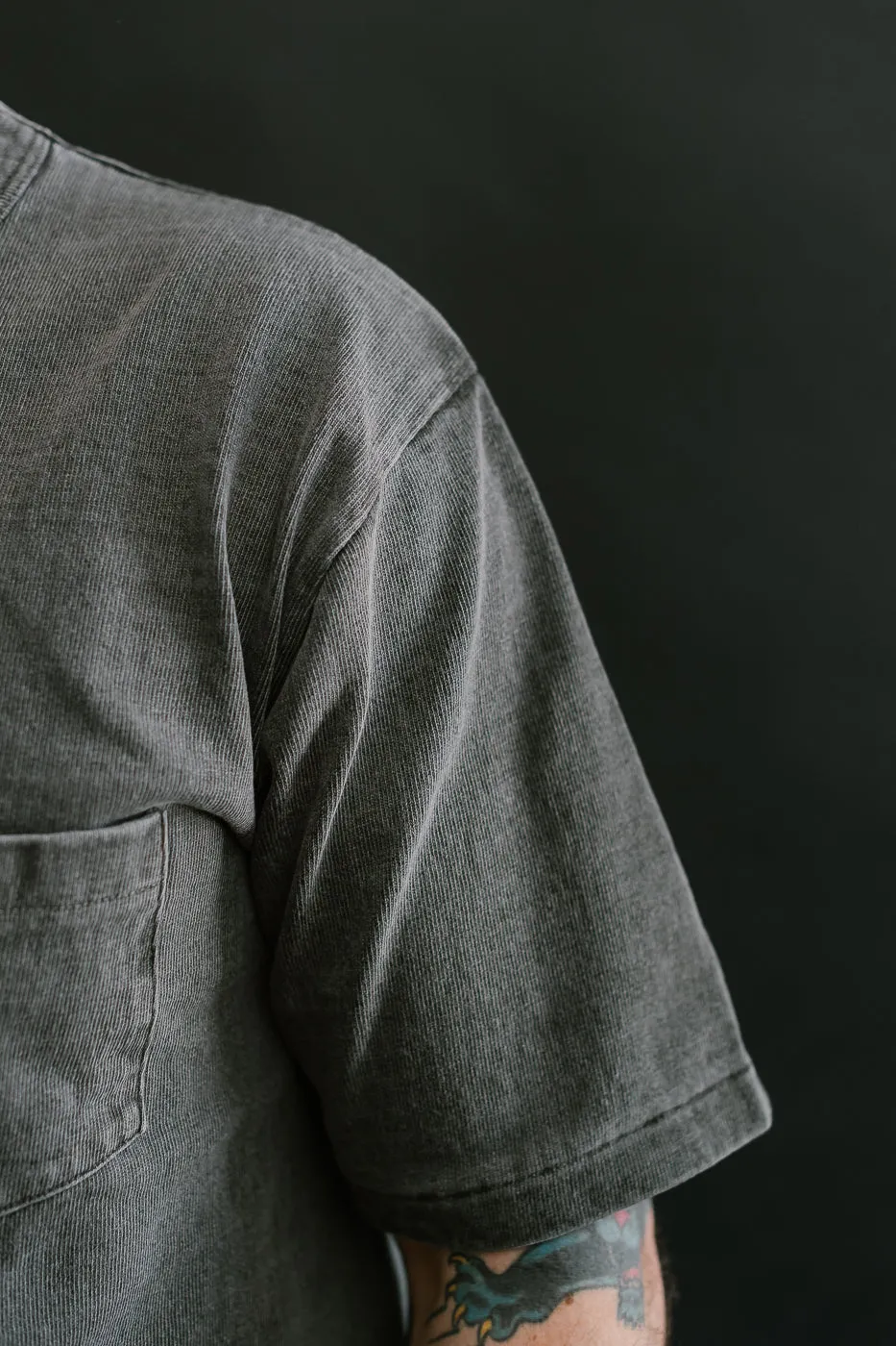 "Stand Wheel" Heavyweight Pocket Tee - Sumikuro