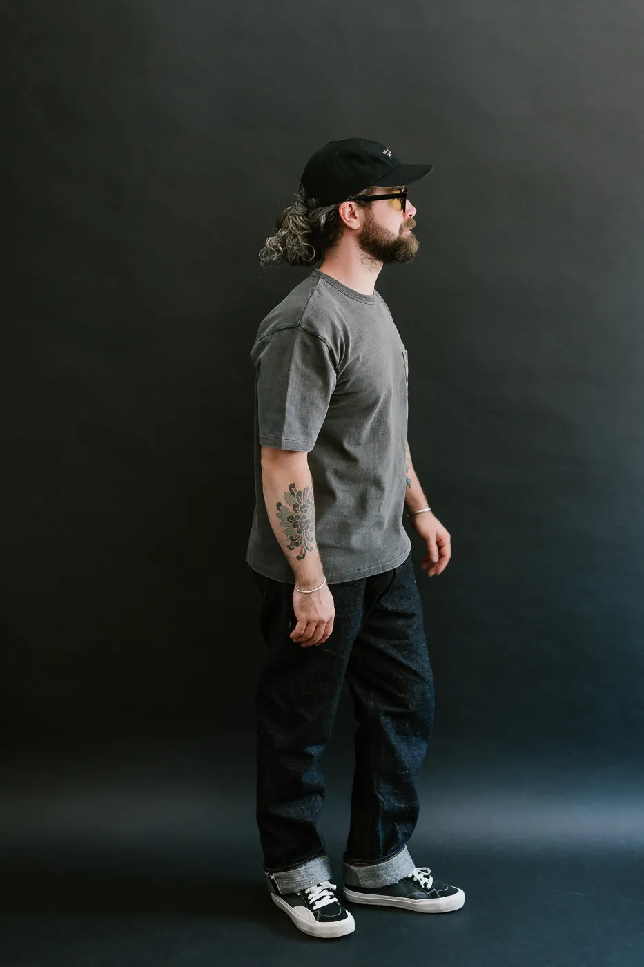 "Stand Wheel" Heavyweight Pocket Tee - Sumikuro