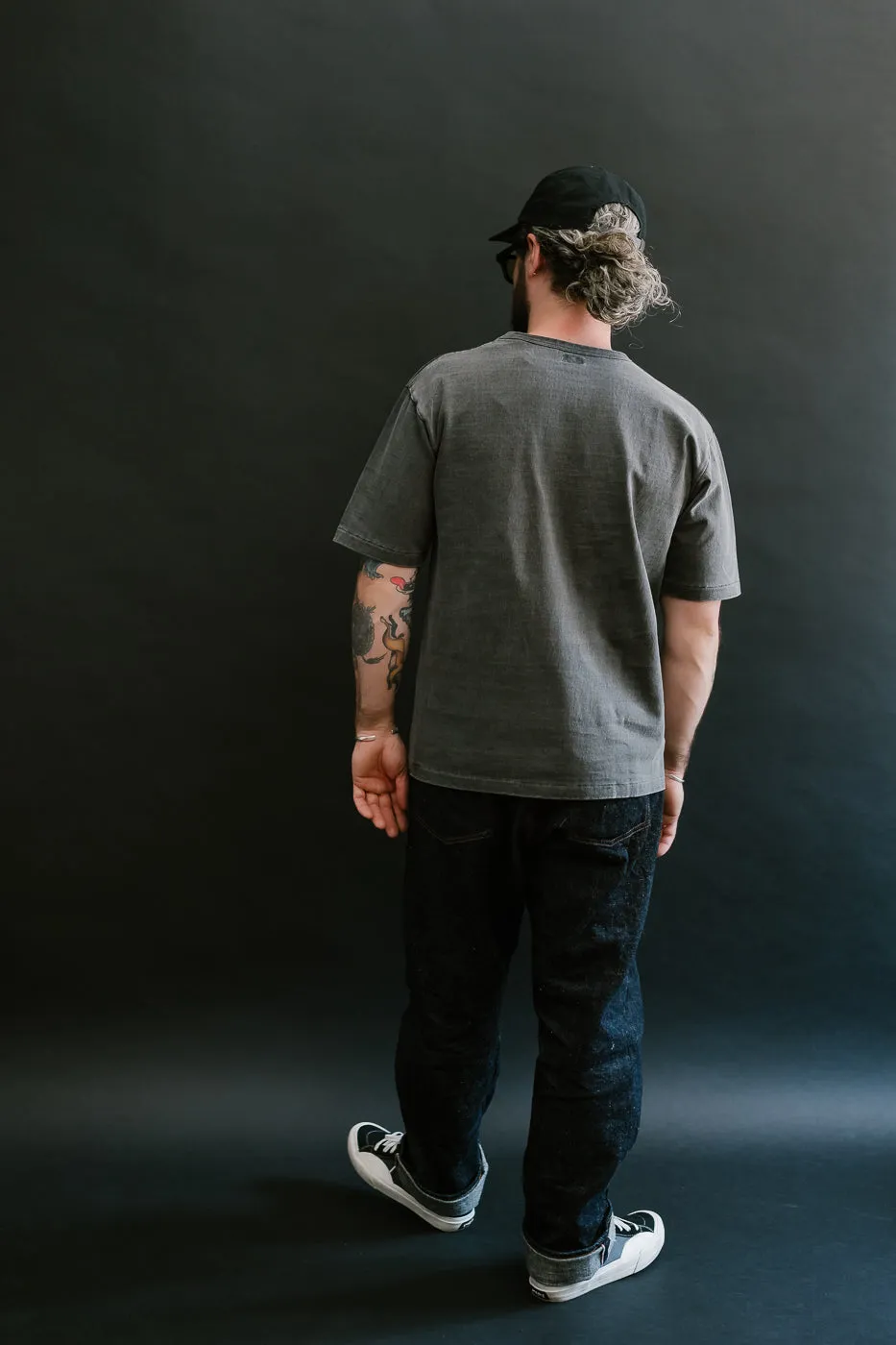 "Stand Wheel" Heavyweight Pocket Tee - Sumikuro