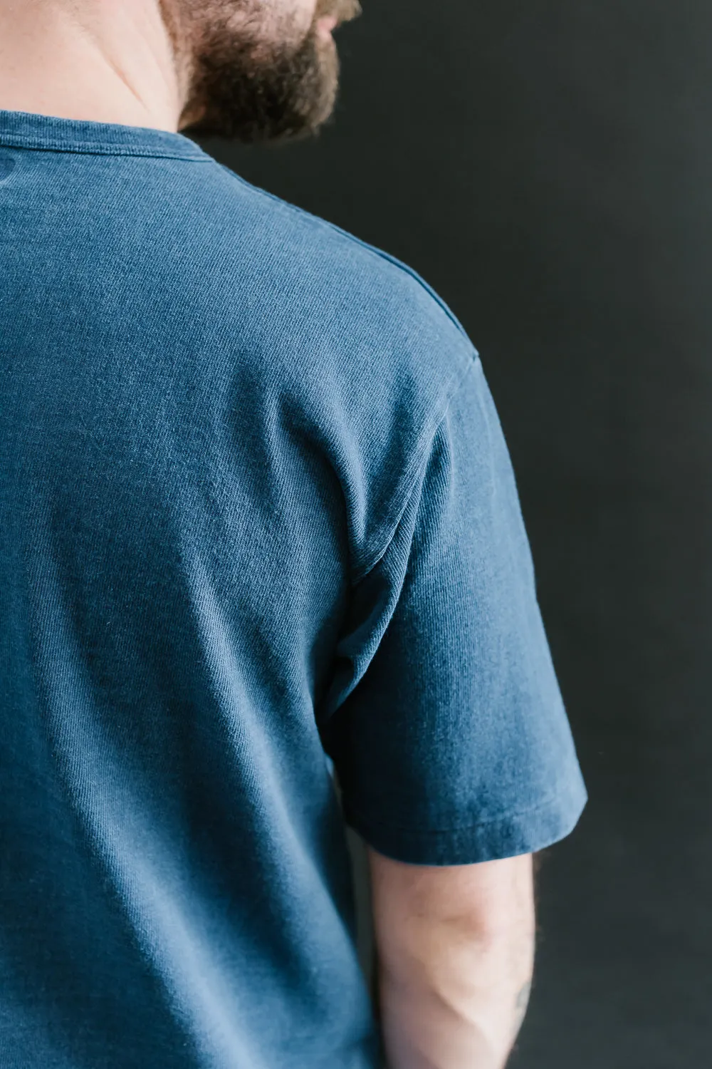 "Stand Wheel" Heavyweight Tee - Indigo