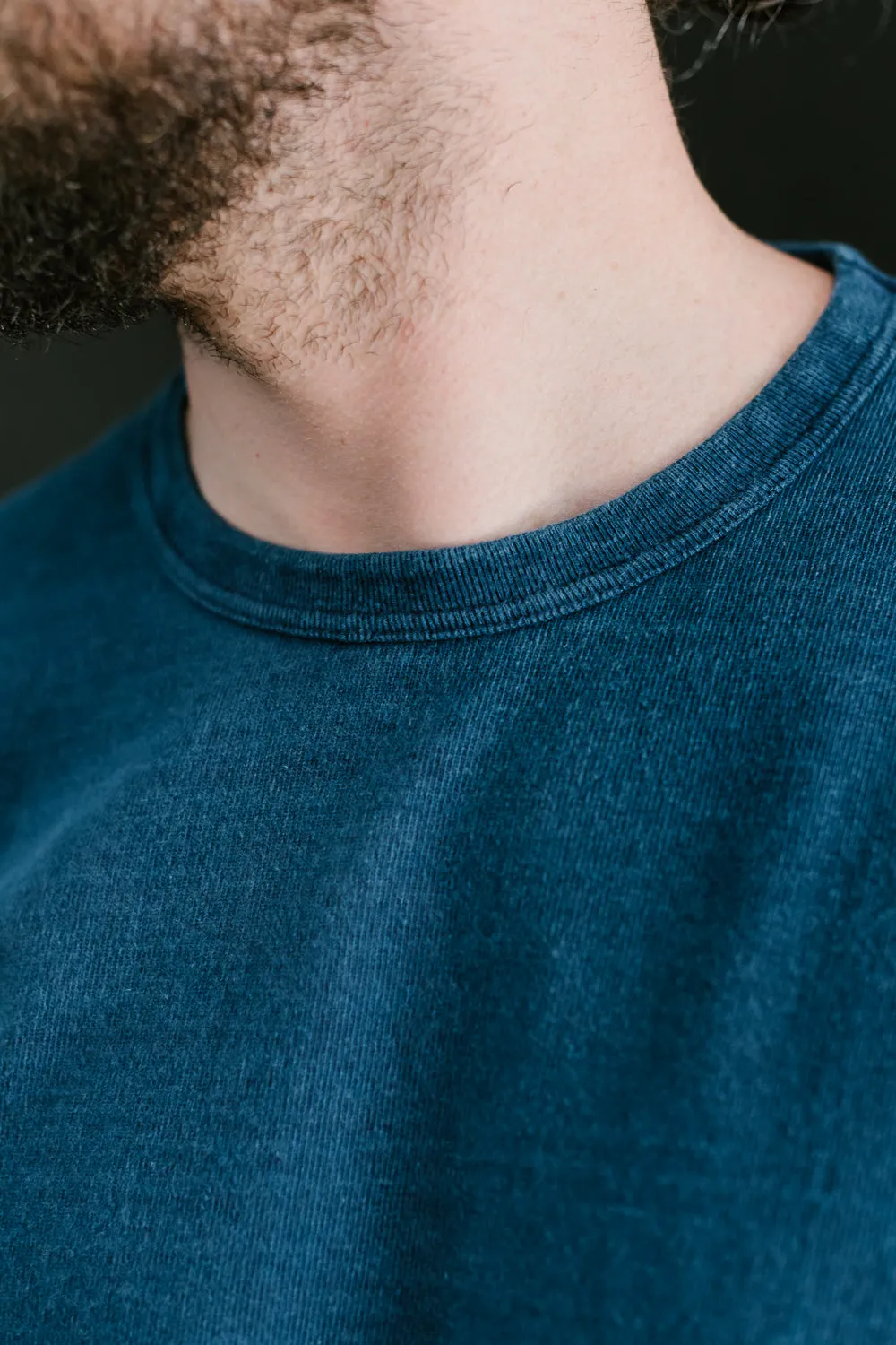"Stand Wheel" Heavyweight Tee - Indigo