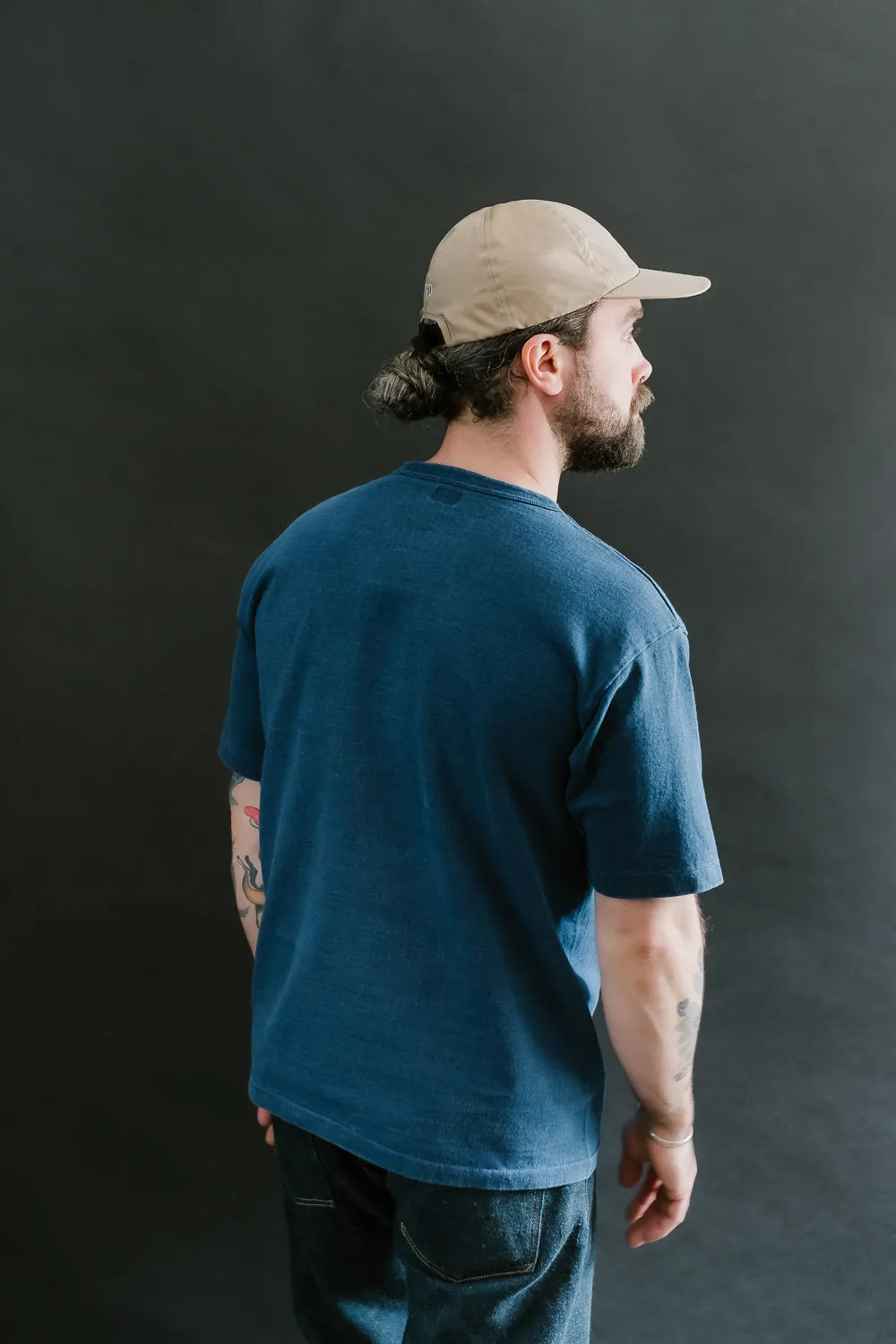 "Stand Wheel" Heavyweight Tee - Indigo