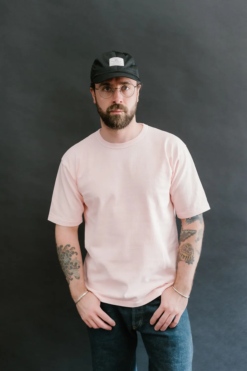 "Stand Wheel" Heavyweight Tee - Pink