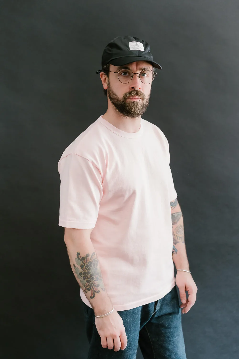 "Stand Wheel" Heavyweight Tee - Pink