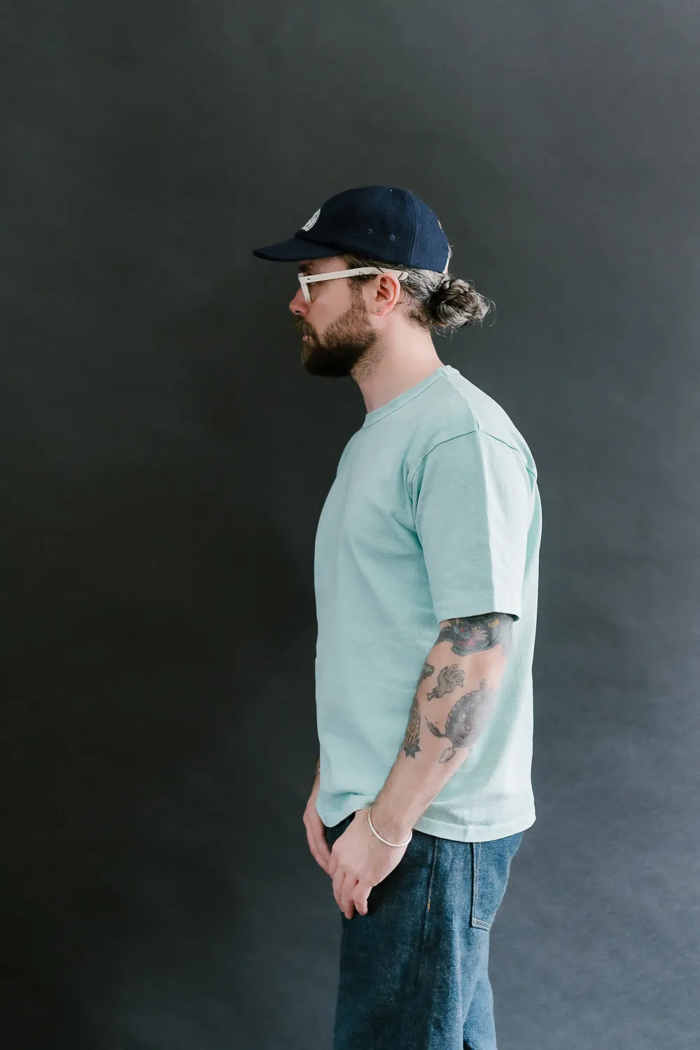 "Stand Wheel" Heavyweight Tee - Turquoise