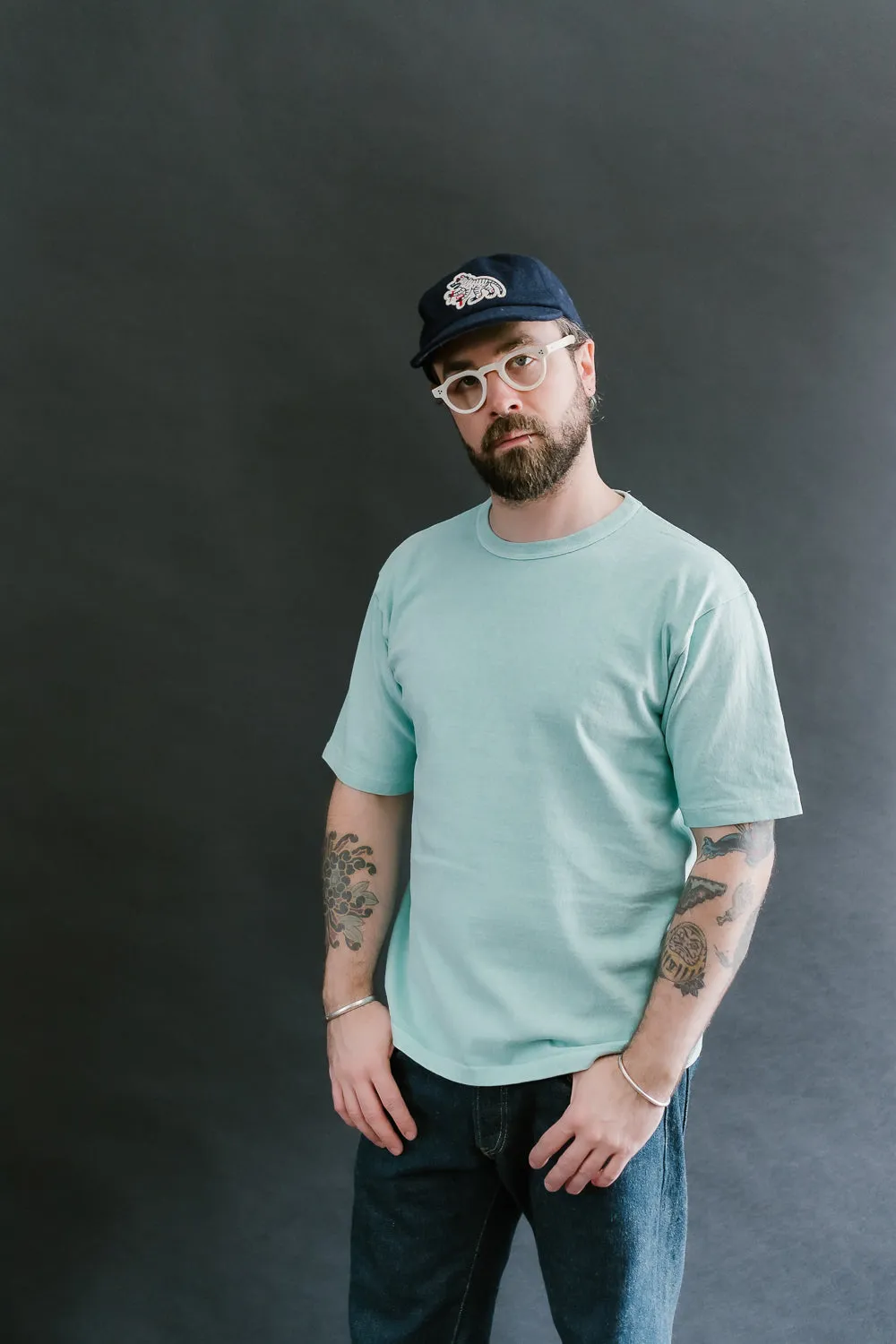 "Stand Wheel" Heavyweight Tee - Turquoise