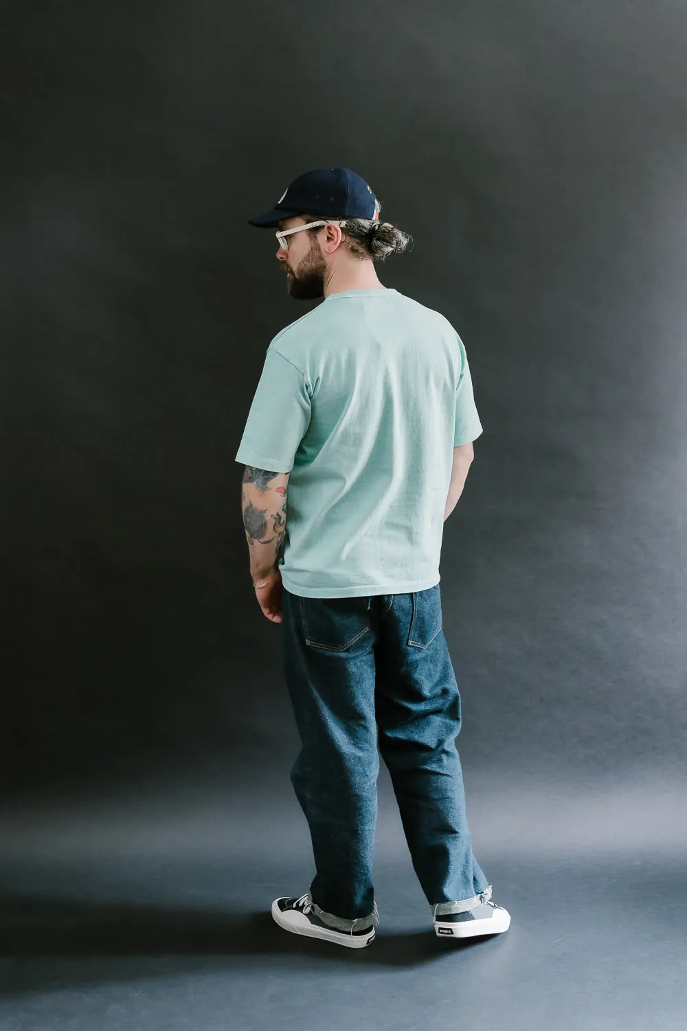 "Stand Wheel" Heavyweight Tee - Turquoise