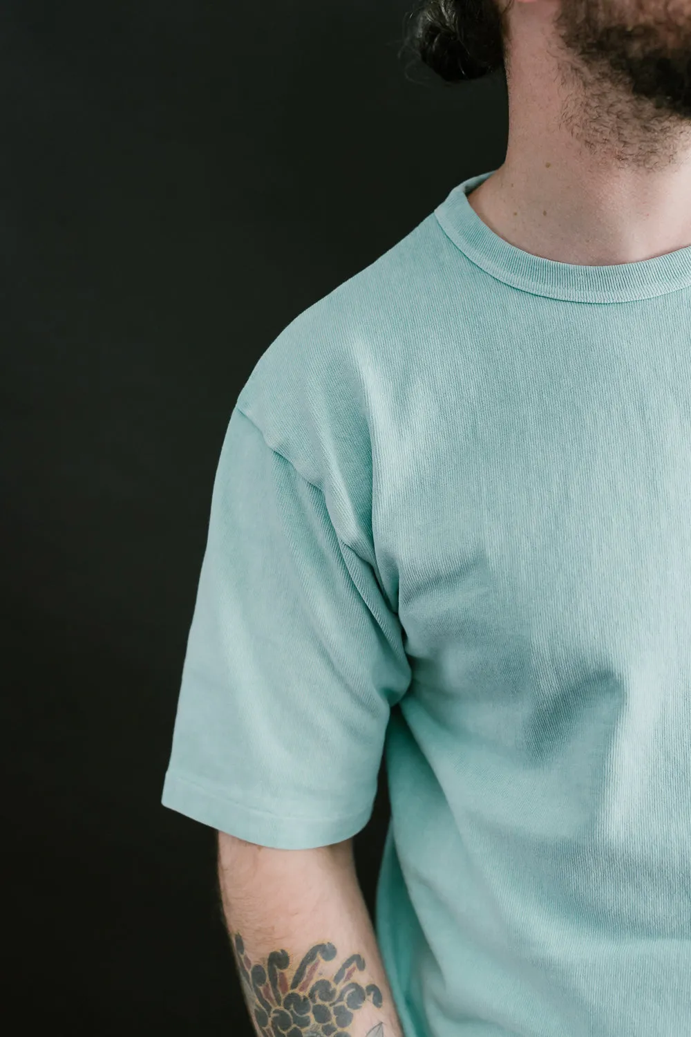 "Stand Wheel" Heavyweight Tee - Turquoise