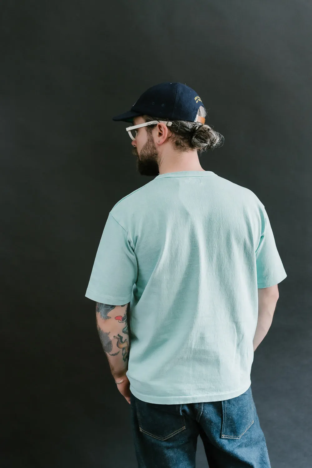 "Stand Wheel" Heavyweight Tee - Turquoise