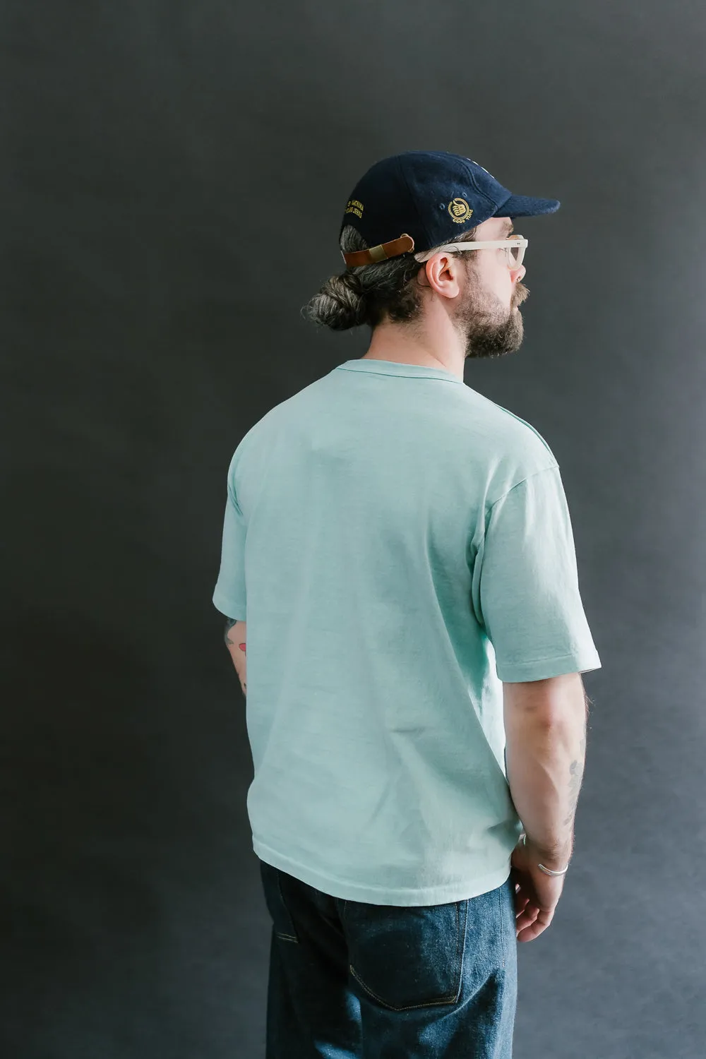 "Stand Wheel" Heavyweight Tee - Turquoise