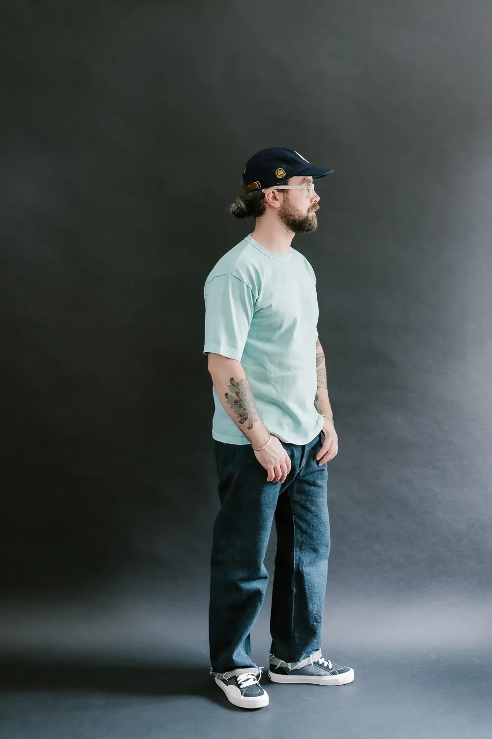 "Stand Wheel" Heavyweight Tee - Turquoise
