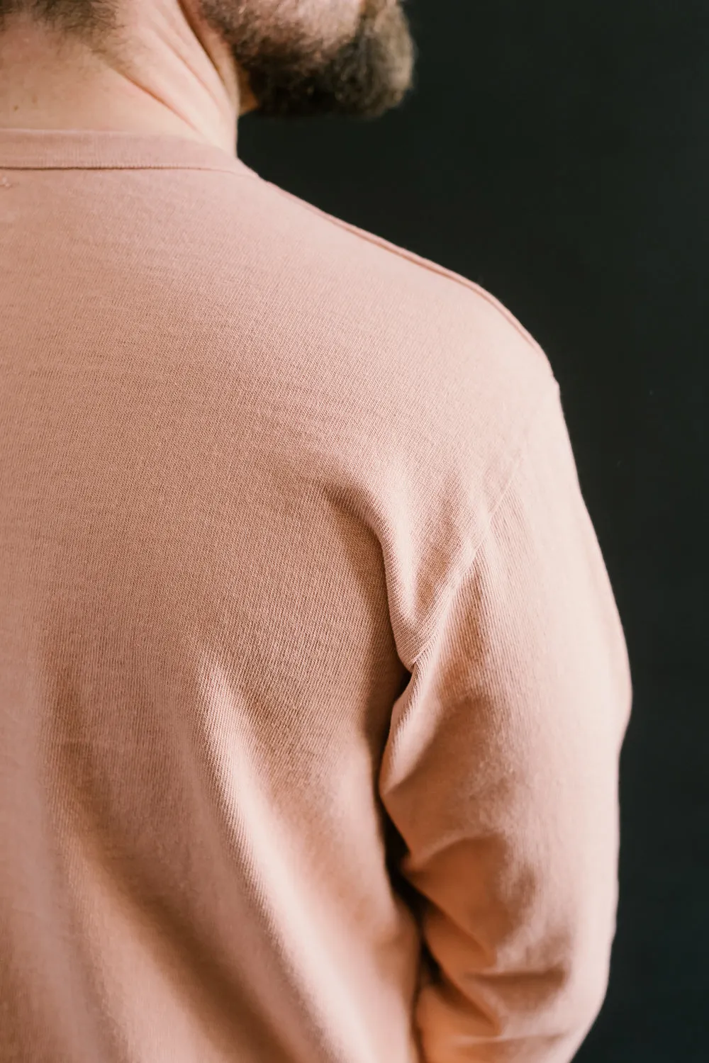 "Stand Wheel" H/W Long Sleeve Tee - Salmon Pink