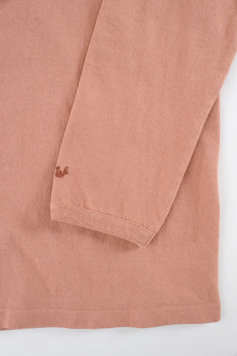 "Stand Wheel" H/W Long Sleeve Tee - Salmon Pink