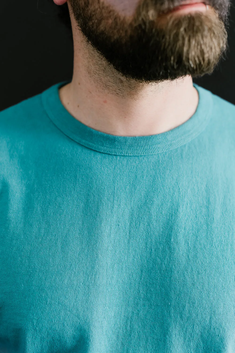 "Stand Wheel" H/W Long Sleeve Tee - Turquoise
