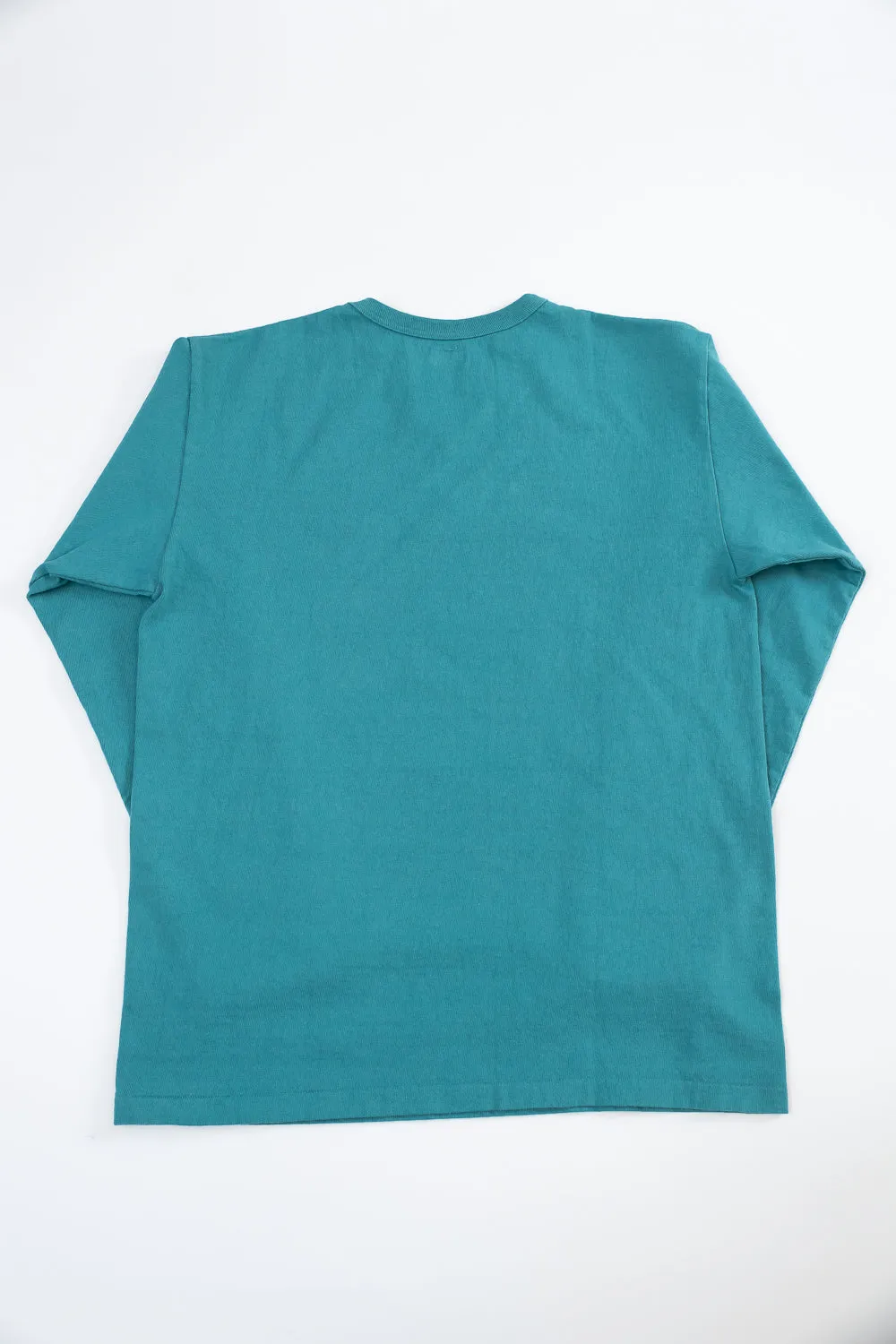 "Stand Wheel" H/W Long Sleeve Tee - Turquoise