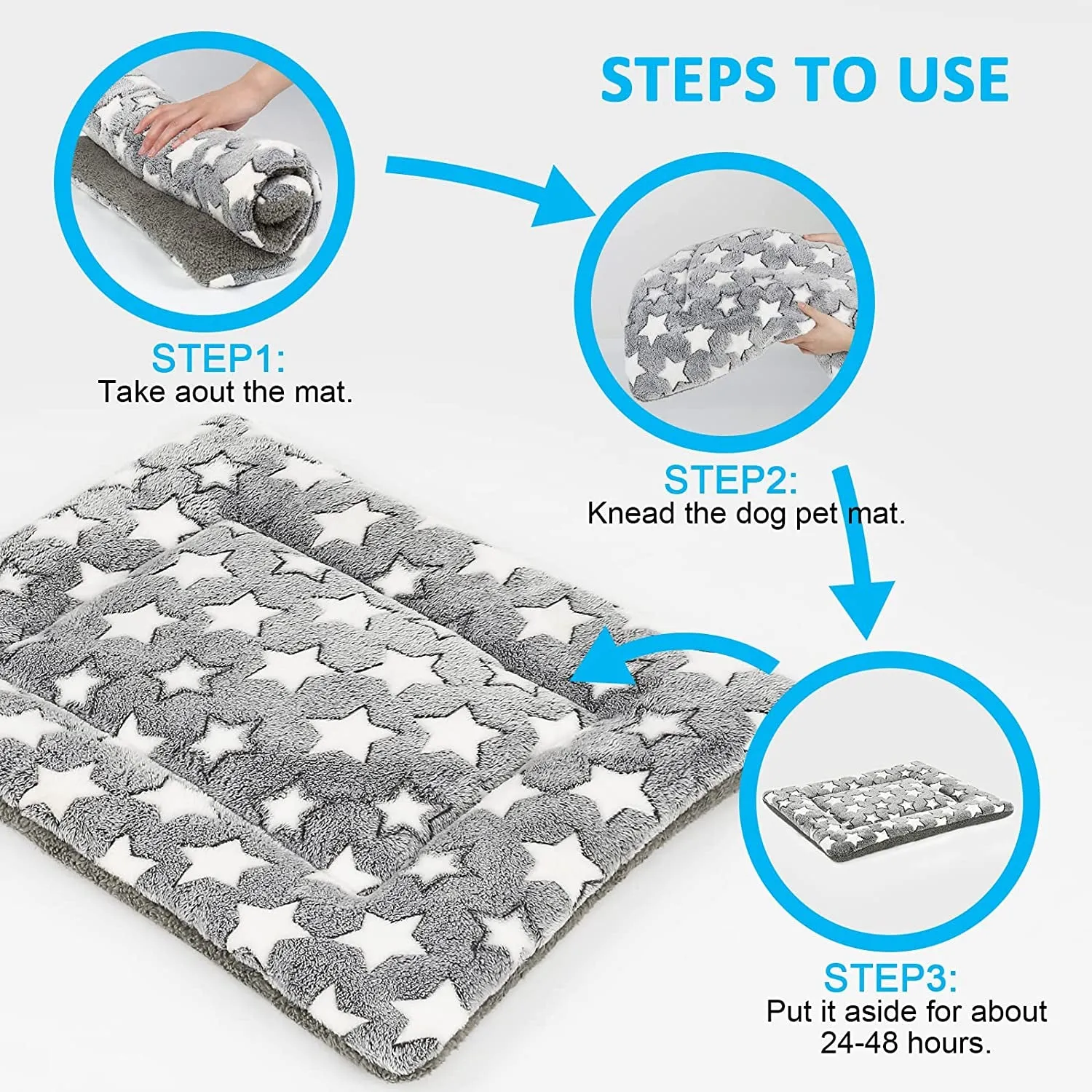Reversible Dog Bed Mat