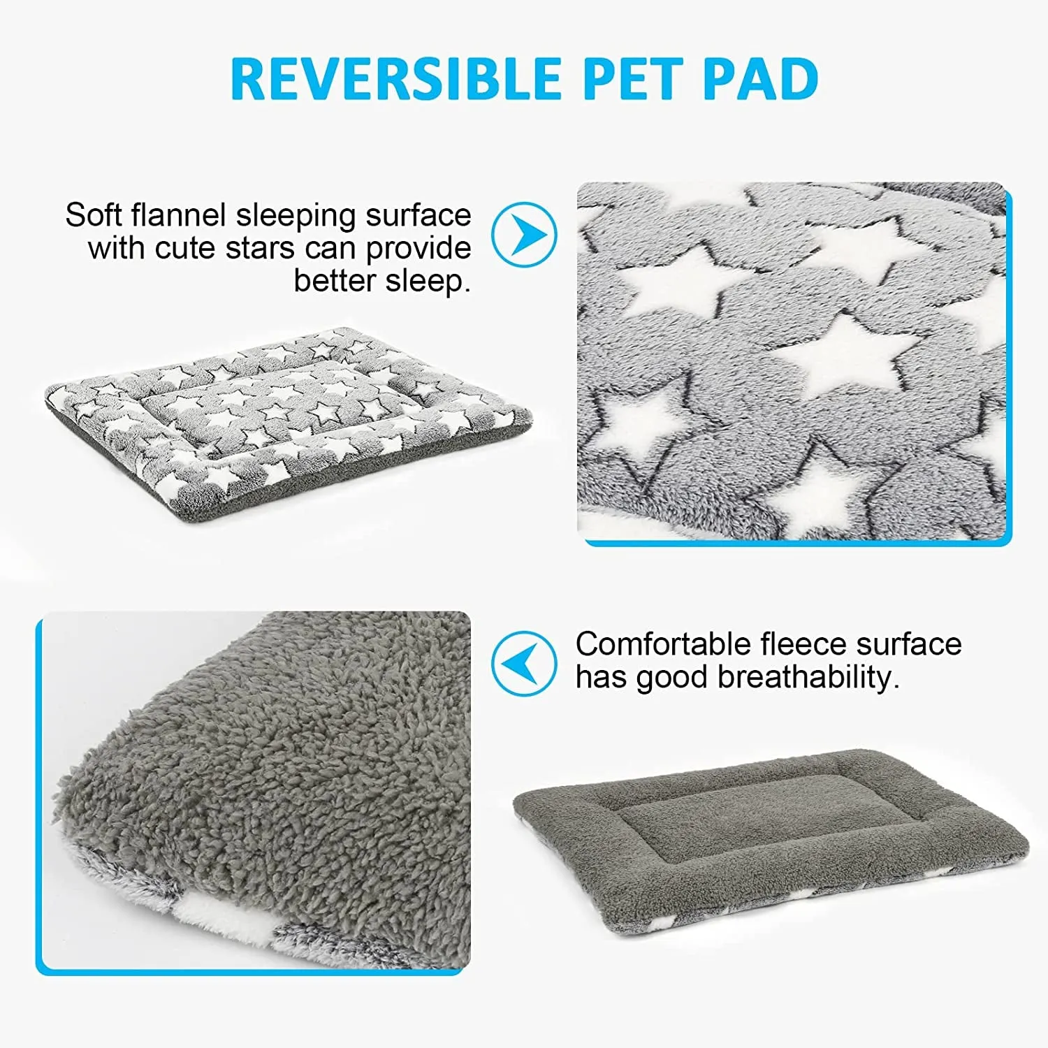 Reversible Dog Bed Mat