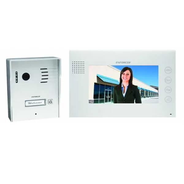 Seco-Larm - ENFORCER - Hands Free - Color Video Door Phone - Nighttime Operation - Microphone & Speaker