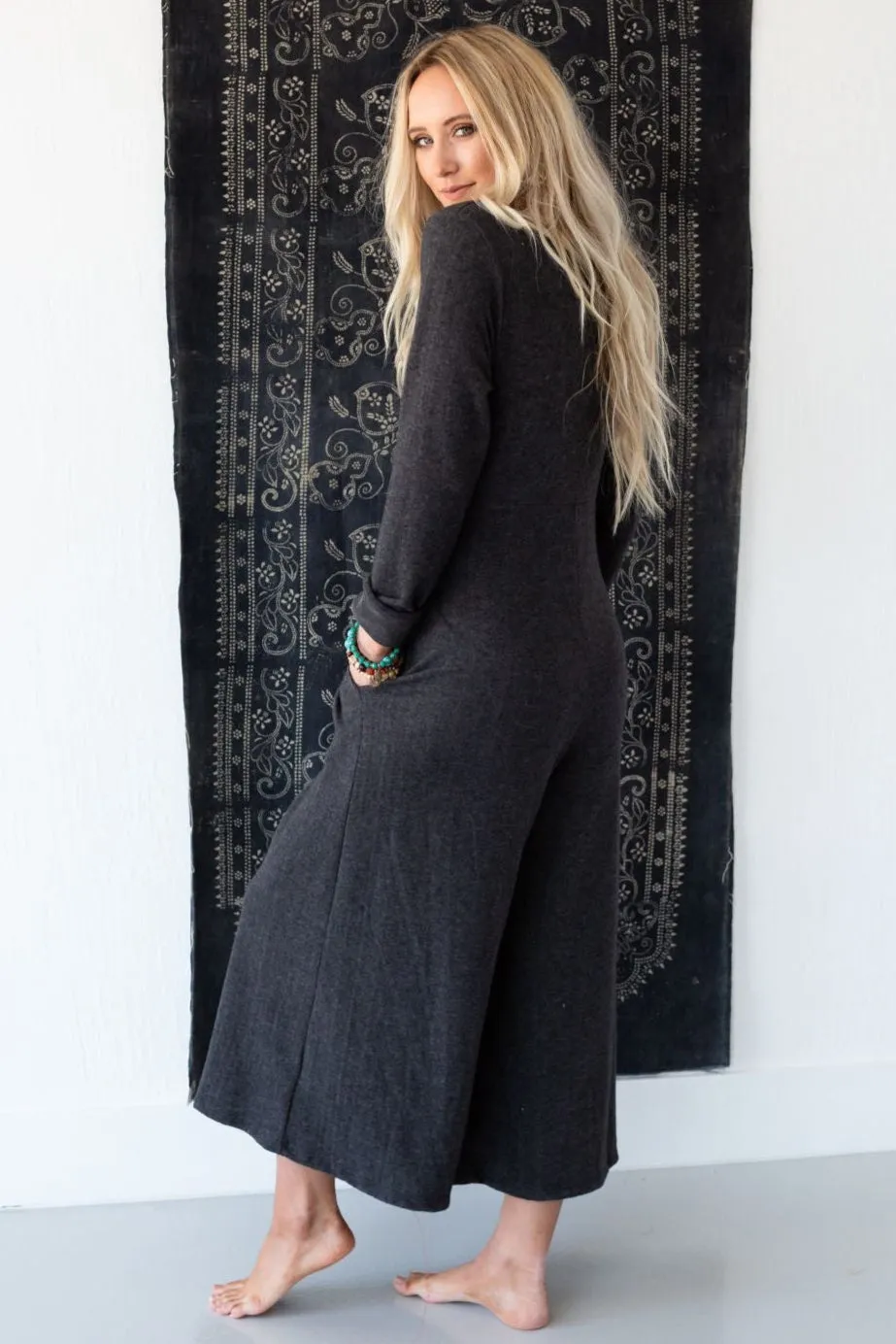 Simply Comfort Jumpsuit - Dark Gray