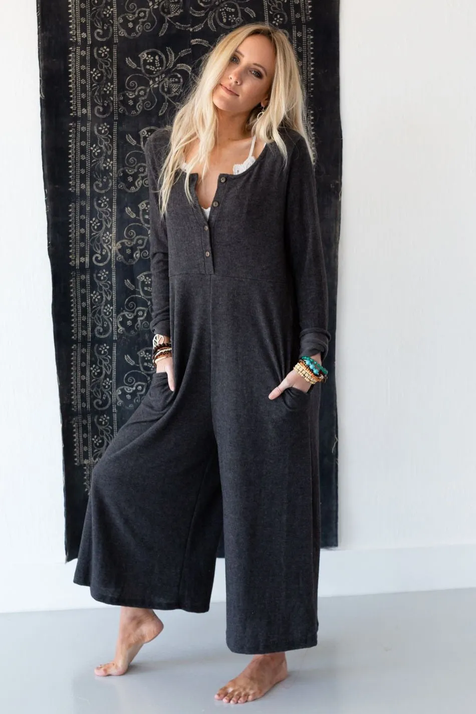 Simply Comfort Jumpsuit - Dark Gray