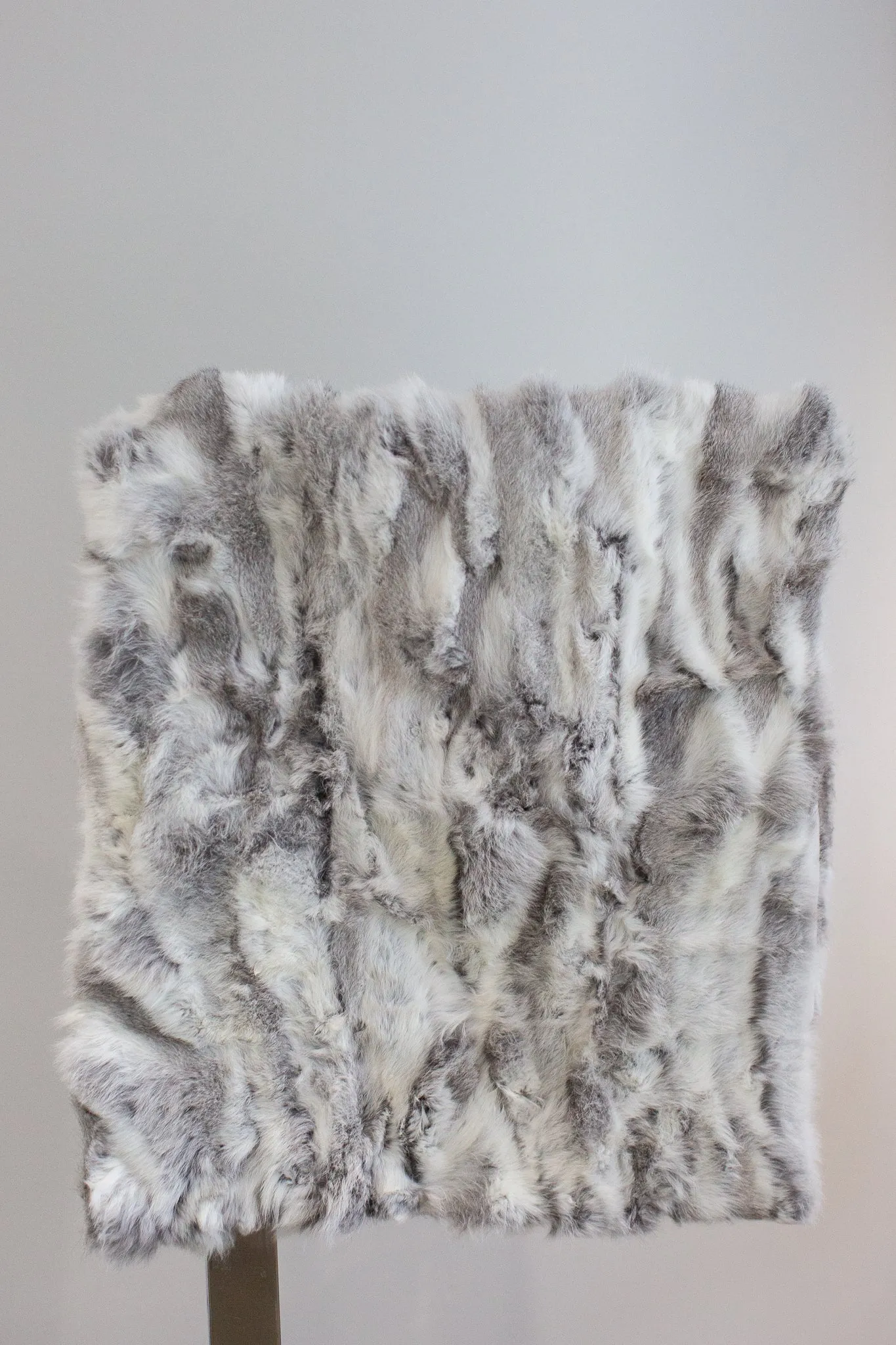 Small Rabbit Fur Throw