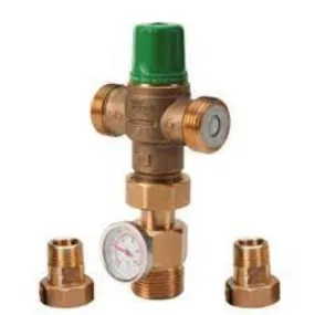 Taco 5122-H2-G 1/2" Press Mixing Valve w/ Gauge (Low Lead)