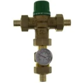 Taco 5123-P2-G 3/4" PEX Union Mixing Valve w/ Gauge (Low Lead)