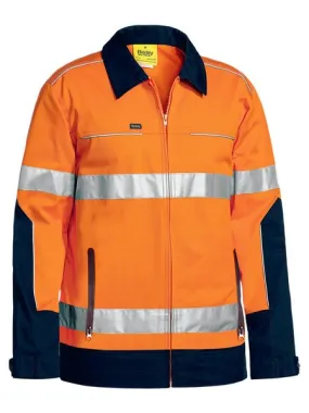Taped Hi Vis Drill Jacket With Liquid Repellent Finish - BJ6917T