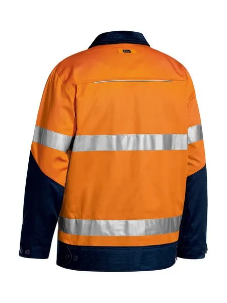 Taped Hi Vis Drill Jacket With Liquid Repellent Finish - BJ6917T