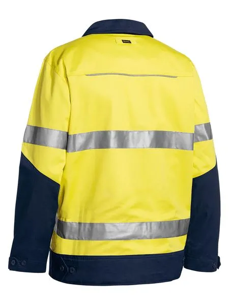 Taped Hi Vis Drill Jacket With Liquid Repellent Finish - BJ6917T