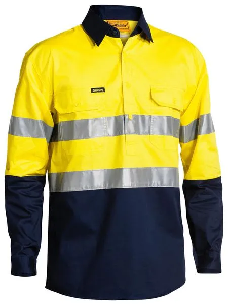Taped Two Tone Hi Vis Cool Lightweight Long Sleeve - BSC6896
