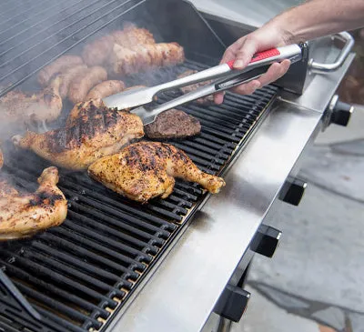 The Char-Broil® Comfort Grip Locking Tongs