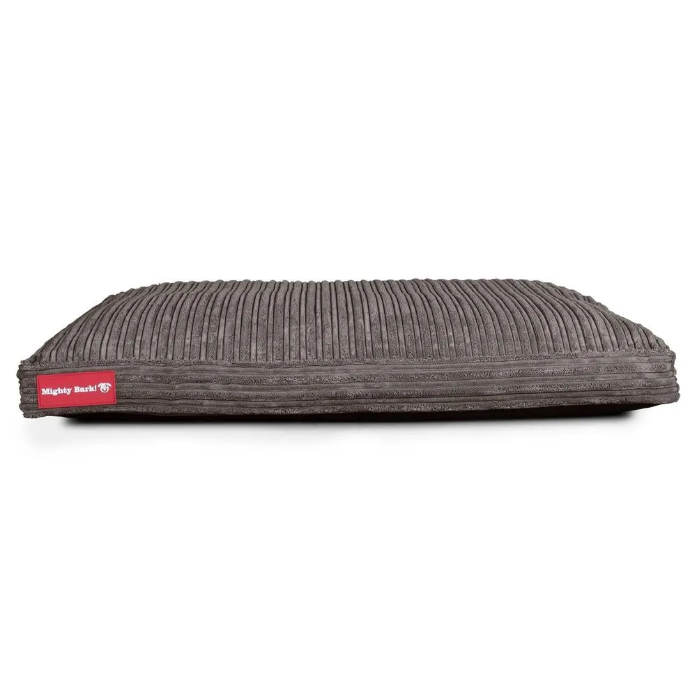 The Mattress Orthopedic Classic Memory Foam Dog Bed - Cord Graphite Grey