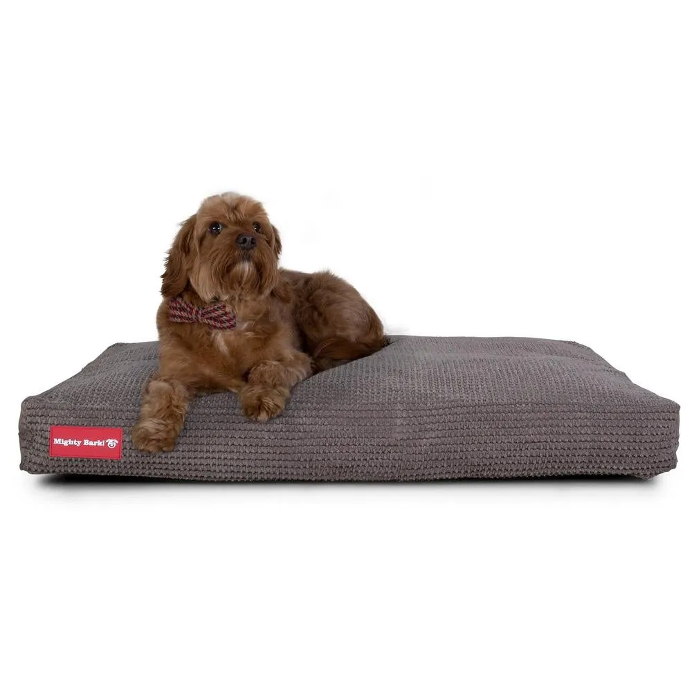 The Mattress Orthopedic Classic Memory Foam Dog Bed - Pom Pom Charcoal Grey