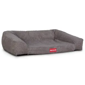 The Sofa Orthopedic Memory Foam Sofa Dog Bed - Pom Pom Charcoal Grey