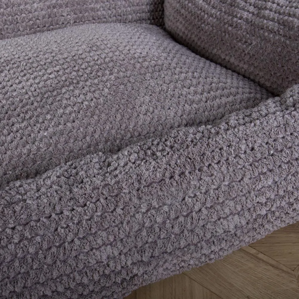 The Sofa Orthopedic Memory Foam Sofa Dog Bed - Pom Pom Charcoal Grey
