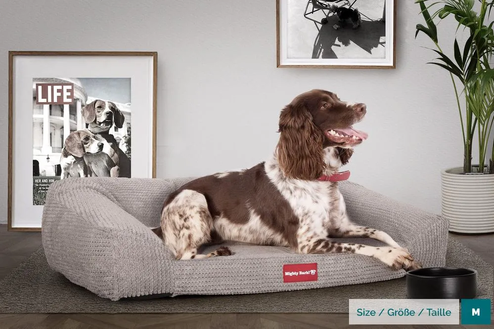The Sofa Orthopedic Memory Foam Sofa Dog Bed - Pom Pom Mink