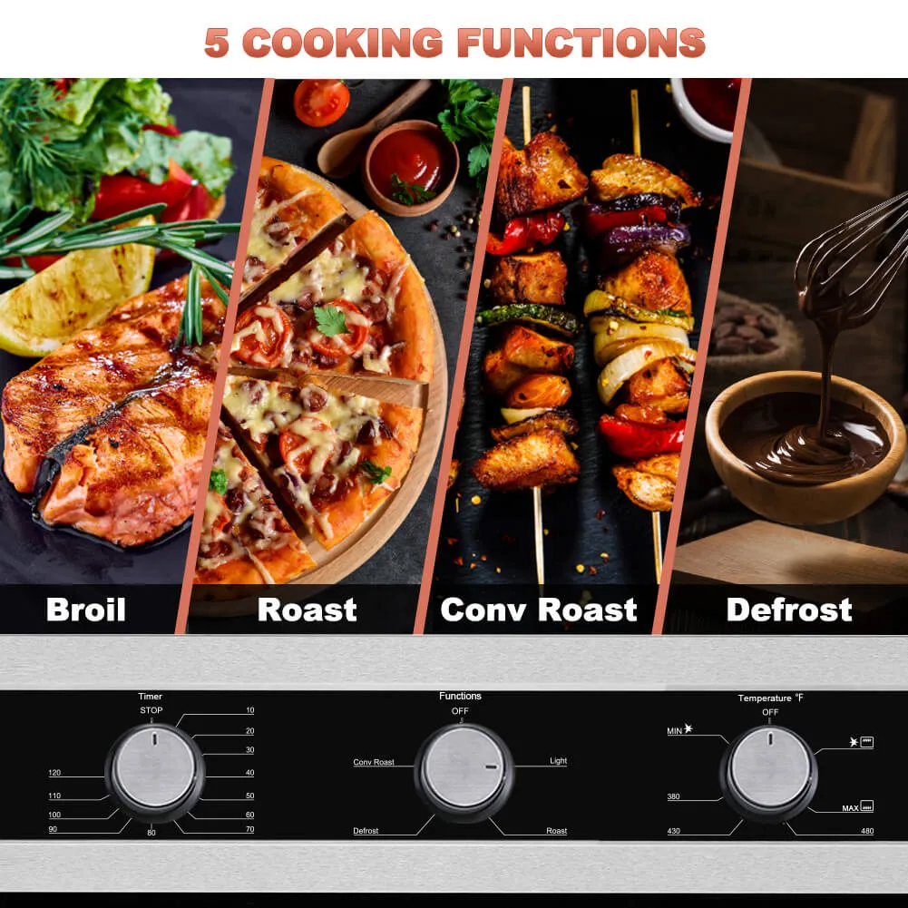 Thermomate 24‘’ Gas Single Wall Oven - 5 Cooking Functions