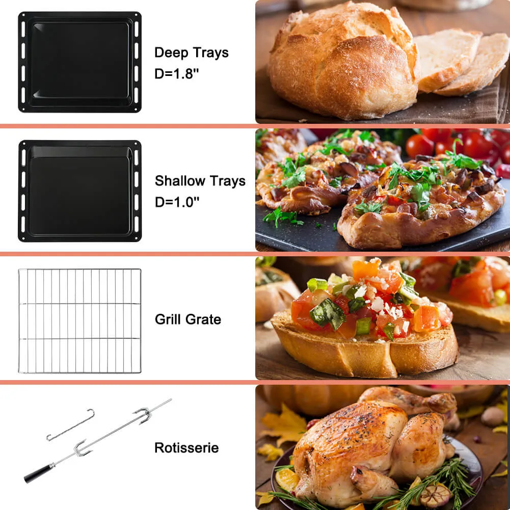 Thermomate 24‘’ Gas Single Wall Oven - 5 Cooking Functions