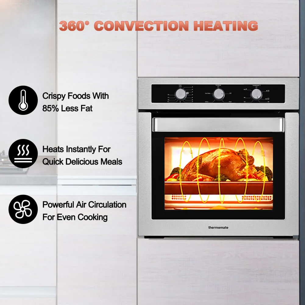 Thermomate 24‘’ Gas Single Wall Oven - 5 Cooking Functions