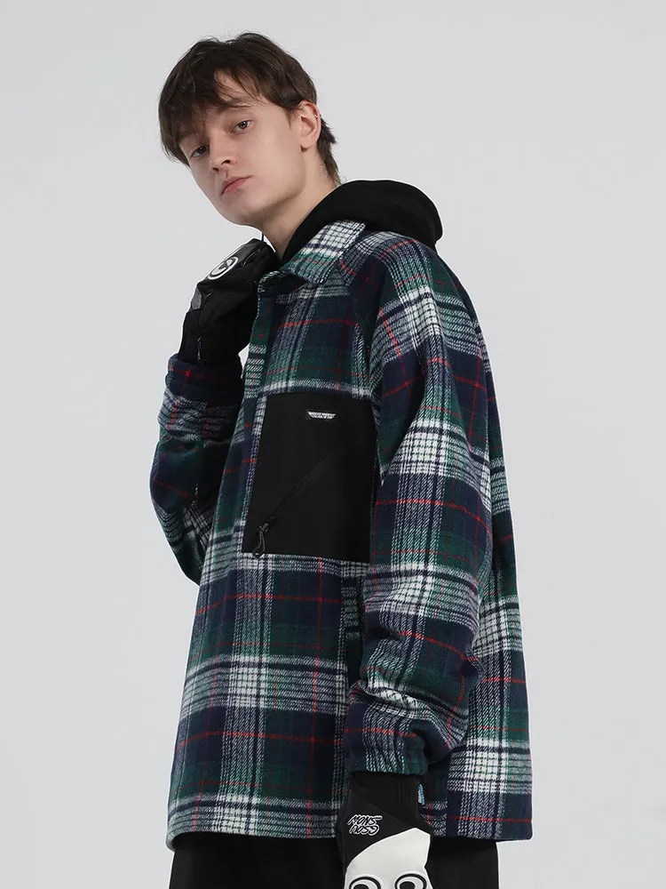Unisex 2021 Winter Plaid Single And Double Board Warm Ski Jacket
