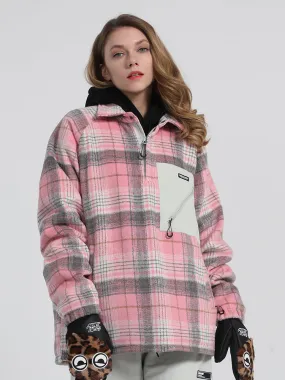 Unisex 2021 Winter Plaid Single And Double Board Warm Ski Jacket