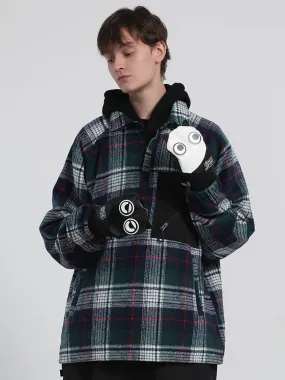 Unisex 2021 Winter Plaid Single And Double Board Warm Ski Jacket