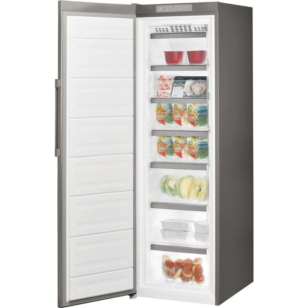 Whirlpool 260L NoFrost Freestanding Freezer - Stainless Steel | UW8F2CXLSBUK2